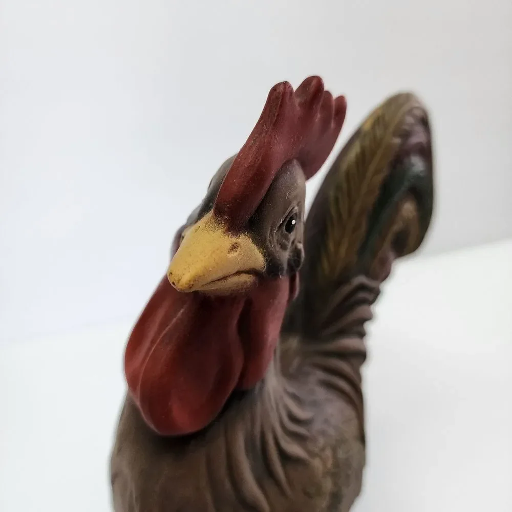 Handpainted Large Ceramic Rooster